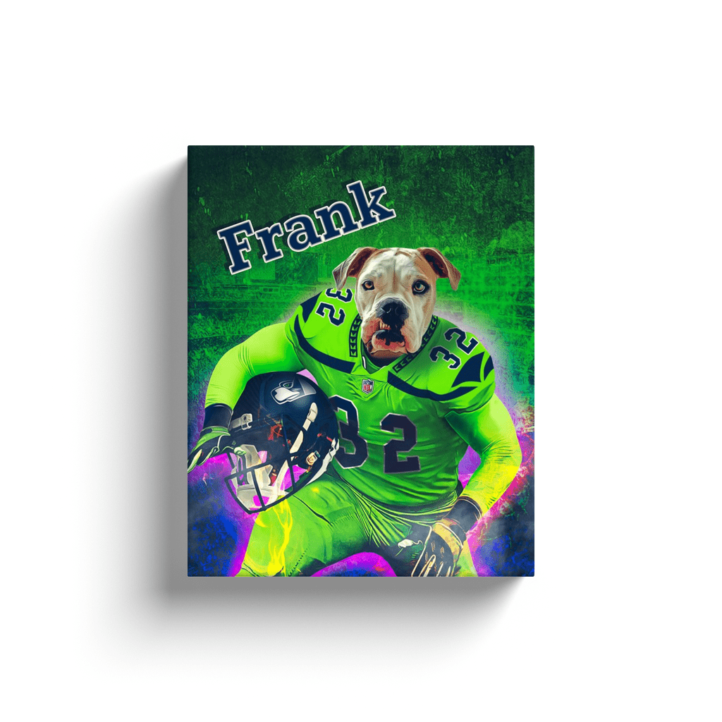 &#39;Seattle Doggos&#39; Personalized Dog Canvas
