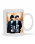 Taza personalizada para 2 mascotas 'Peaky Woofers'