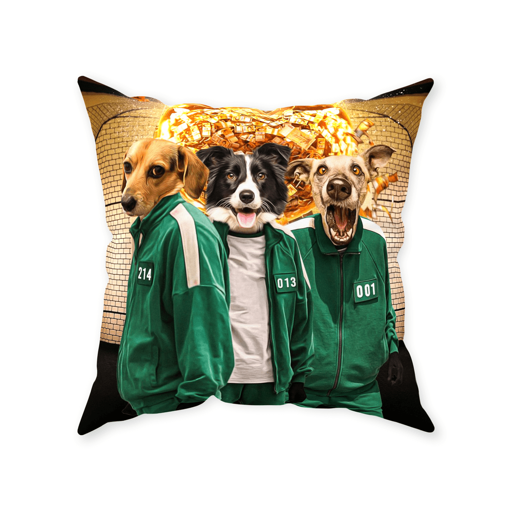 &#39;Squid Paws&#39; Personalized 3 Pet Throw Pillow