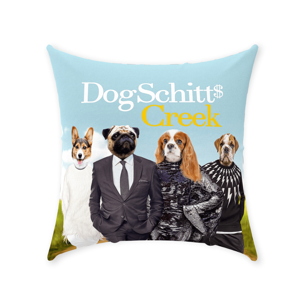 &#39;DogSchitt&#39;s Creek&#39; Personalized 4 Pet Throw Pillow