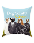 'DogSchitt's Creek' Personalized 4 Pet Throw Pillow
