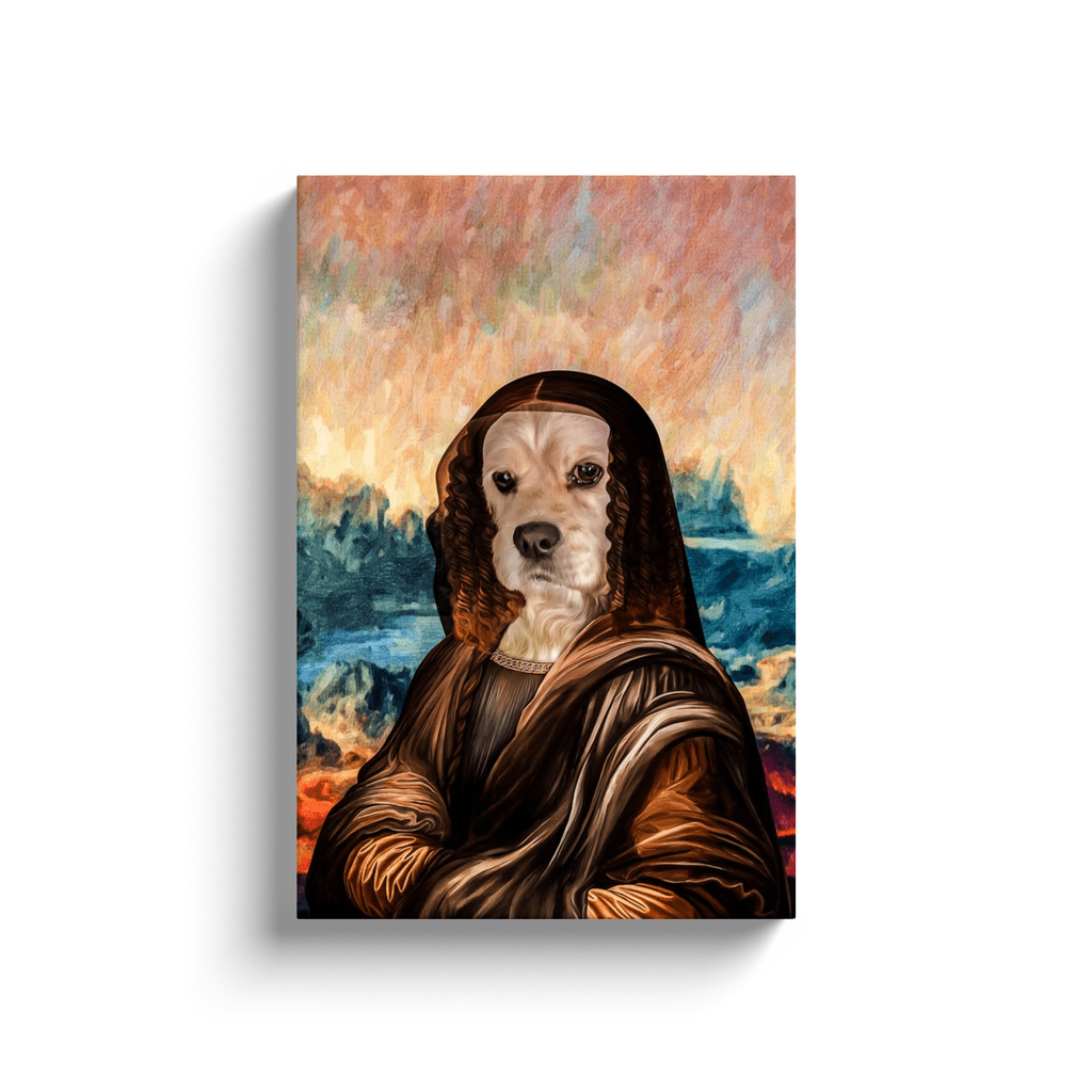 &#39;Dogga Lisa&#39; Personalized Pet Canvas