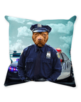 'The Police Officer' Personalized Pet Throw Pillow