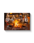 'The Campers' Personalized 4 Pet Canvas