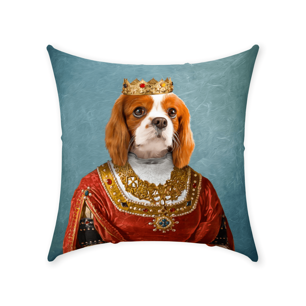 &#39;The Queen&#39; Personalized Pet Throw Pillow
