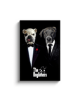 'The Dogfathers' Personalized 2 Pet Canvas