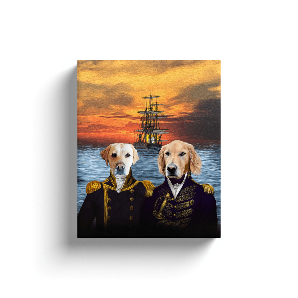 &#39;The Explorers&#39; Personalized 2 Pet Canvas