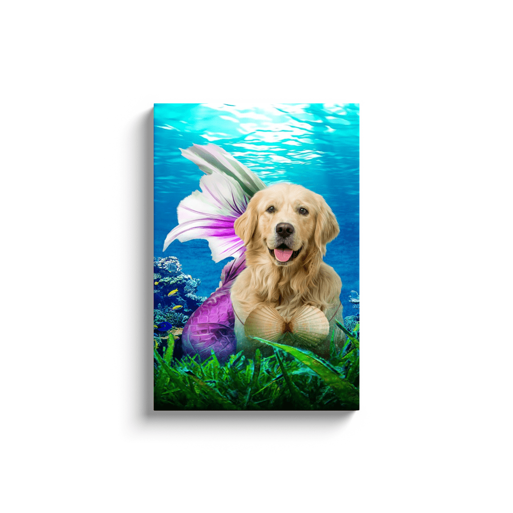Lienzo personalizado para mascotas &#39;La Sirena&#39;