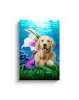 'The Mermaid' Personalized Pet Canvas
