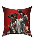 'The Mad Scientist' Personalized Pet Throw Pillow