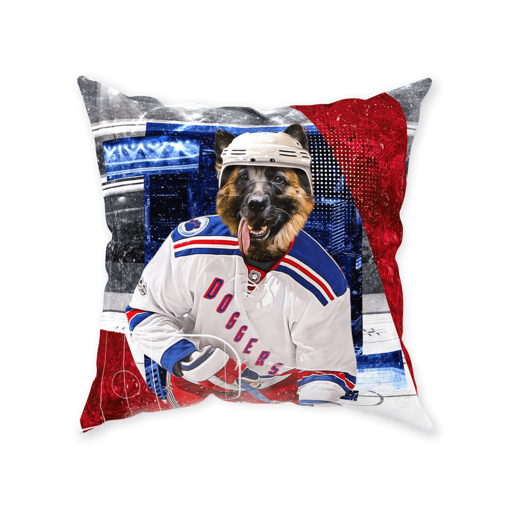 &#39;New York Doggers&#39; Personalized Pet Throw Pillow