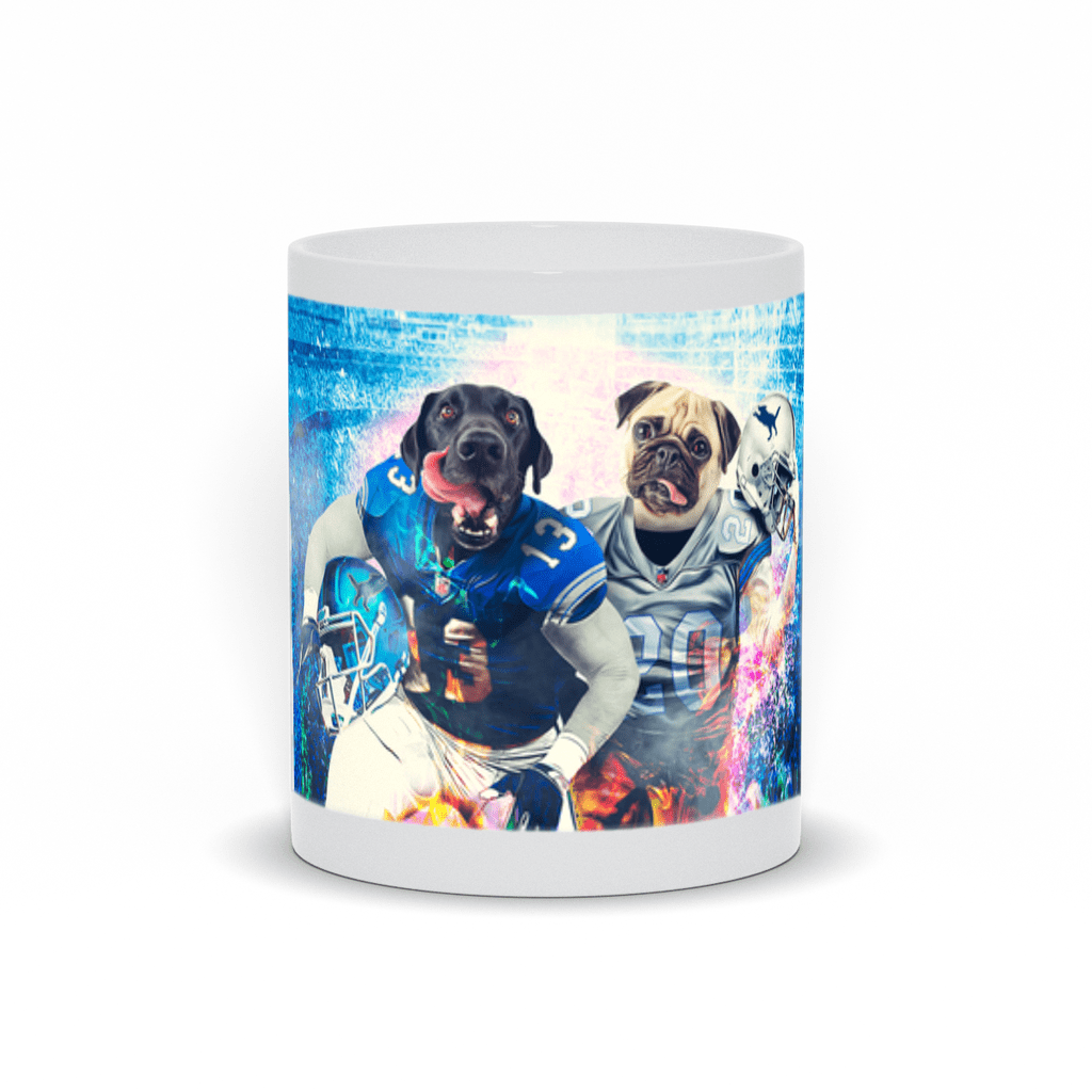 &#39;Detroit Doggos&#39; Personalized 2 Pet Mug