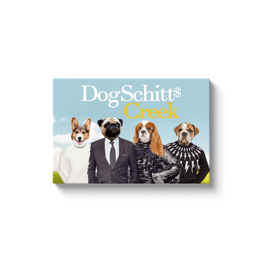 &#39;DogSchitt&#39;s Creek&#39; Personalized 4 Pet Canvas