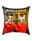 'Austria Doggos' Personalized 2 Pet Throw Pillow