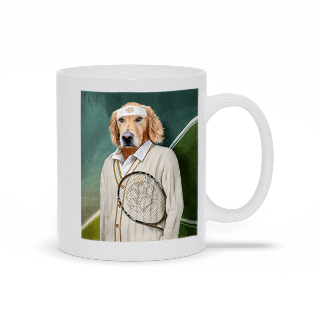 Taza personalizada para mascota &#39;Jugador de tenis&#39;