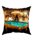 'The Pool Players' Personalized 5 Pet Throw Pillow