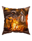 'The Campers' Personalized 2 Pet Throw Pillow