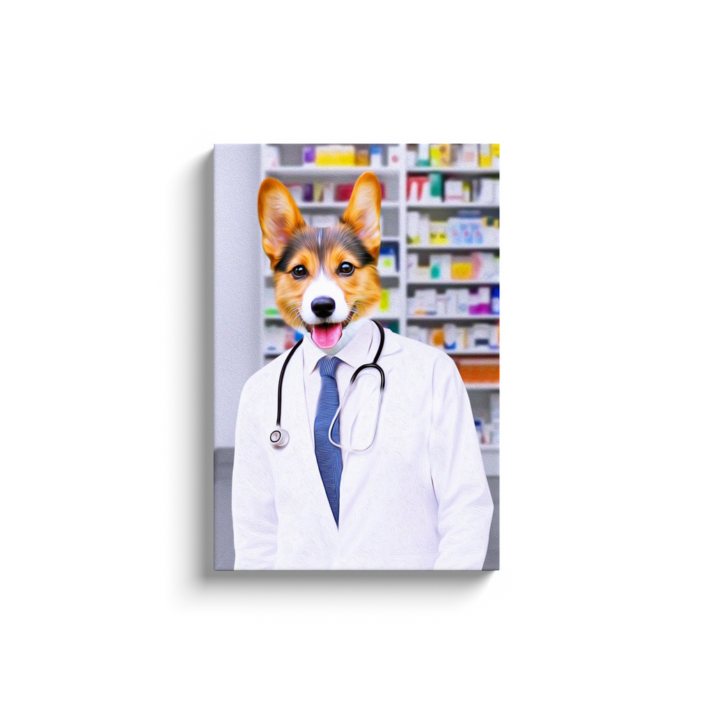&#39;The Pharmacist&#39; Personalized Pet Canvas