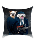 'AC/Doggos' Personalized 2 Pet Throw Pillow