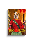 'Dog Alone' Personalized Pet Canvas