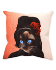 'Amy Cathouse' Personalized Pet Throw Pillow