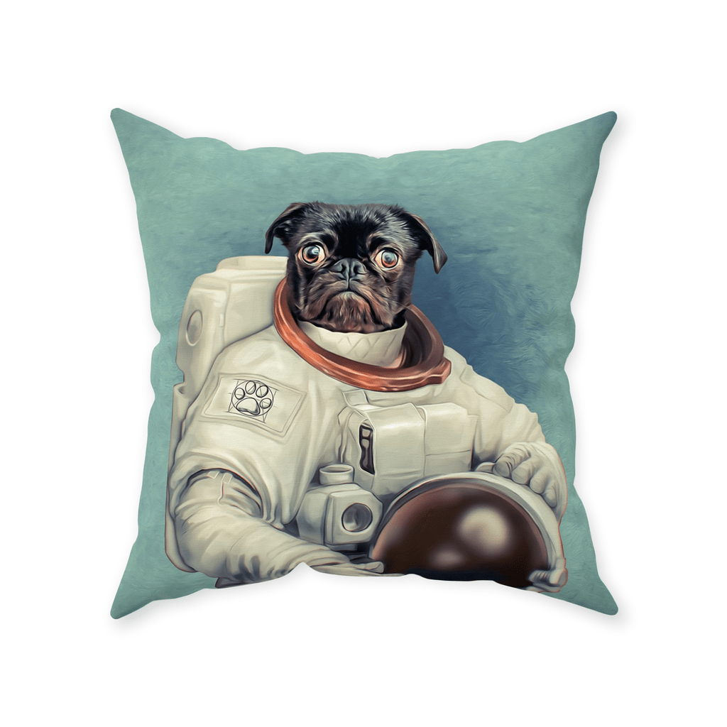 &#39;The Astronaut&#39; Personalized Pet Throw Pillow