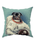 'The Astronaut' Personalized Pet Throw Pillow