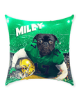'Notre Dame Doggos' Personalized Pet Throw Pillow