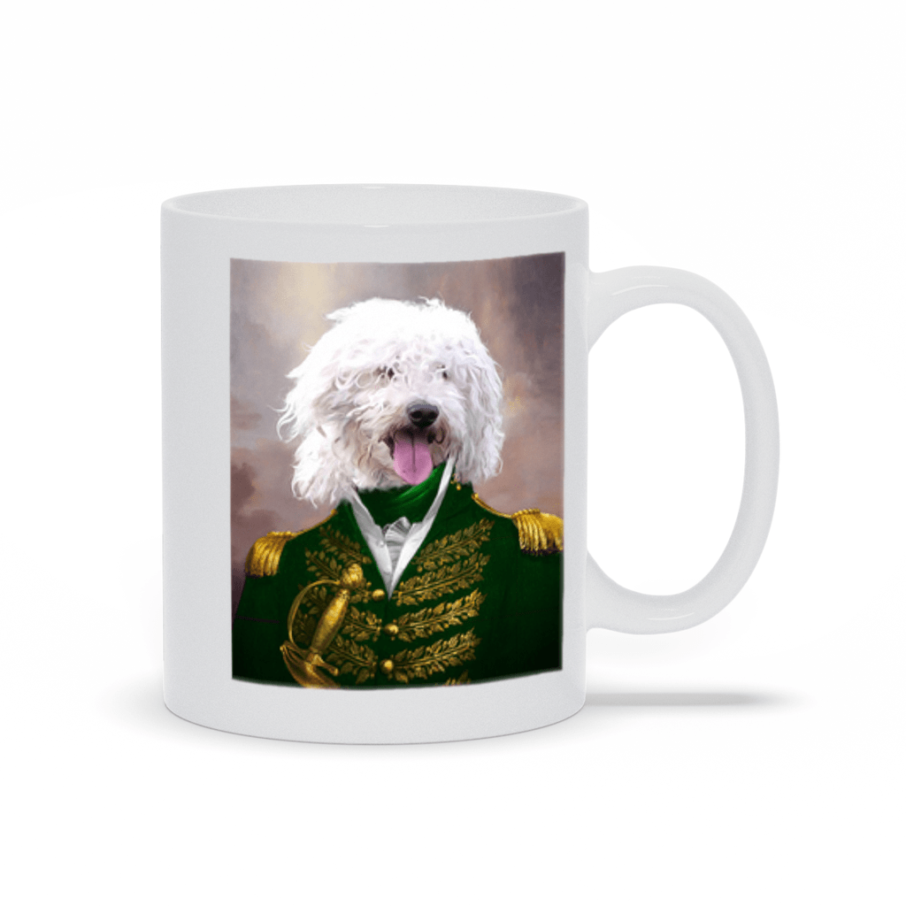 &#39;The Green Admiral&#39; Personalized Pet Mug
