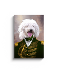 Lienzo personalizado para mascotas 'El Almirante Verde'