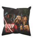 'Star Woofers' Personalized 3 Pet Throw Pillow