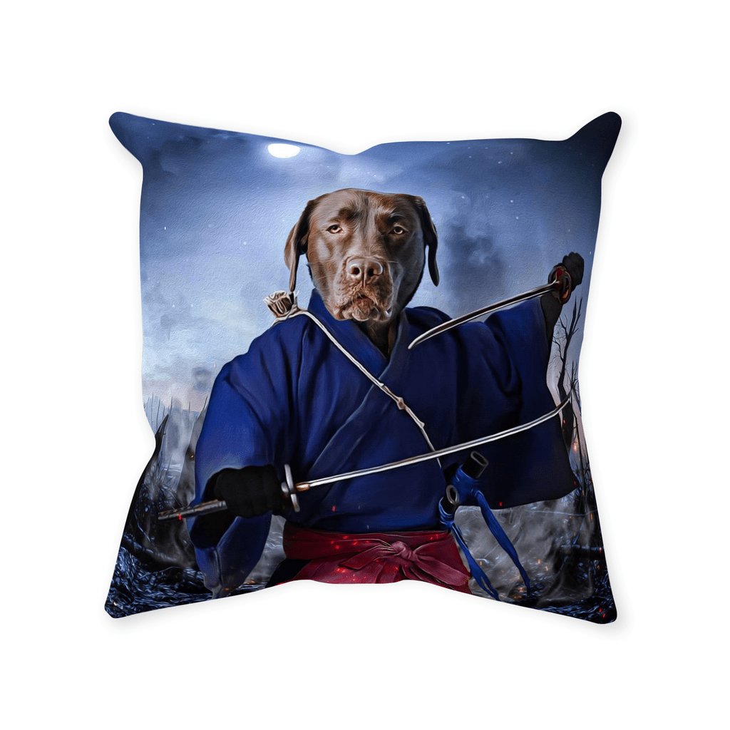 &#39;The Swordsman&#39; Personalized Pet Throw Pillow