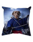 'The Swordsman' Personalized Pet Throw Pillow