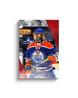 'Edmonton Doggos Hockey' Personalized Pet Canvas