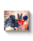 'Chicago Doggos' Personalized 2 Pet Canvas