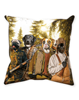 'The Hunters' Personalized 4 Pet Throw Pillow