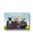 'DogSchitt's Creek' Personalized 3 Pet Canvas