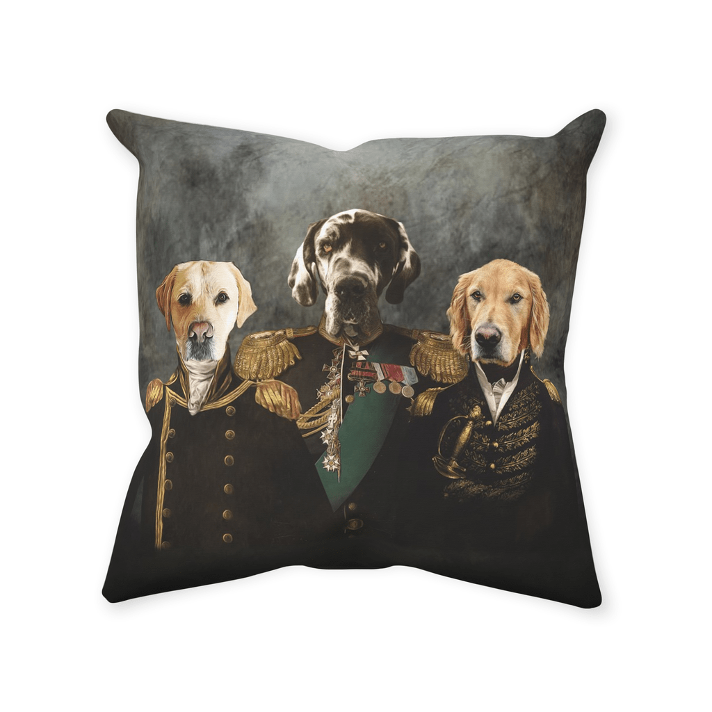 &#39;The Brigade&#39; Personalized 3 Pet Throw Pillow
