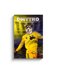'Ukraine Doggos Euro Football' Personalized Pet Canvas