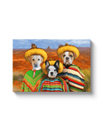'3 Amigos' Personalized 3 Pet Canvas