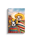 '2 Amigos' Personalized 2 Pet Canvas