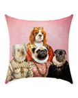 'The Royal Ladies' Personalized 4 Pet Throw Pillow