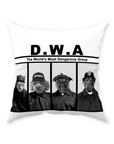 'D.W.A. (Doggo's With Attitude)' Personalized 4 Pet Throw Pillow