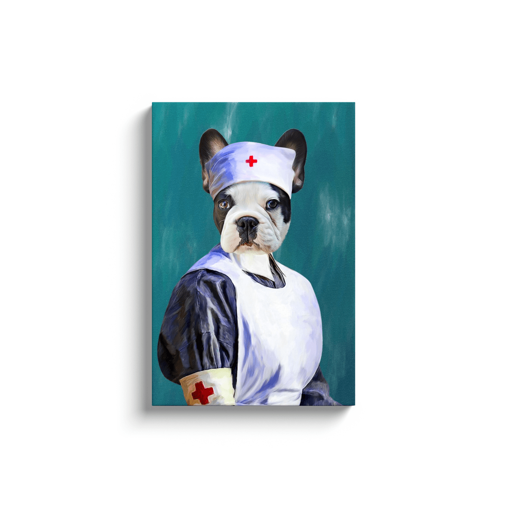 Lienzo personalizado para mascotas &#39;La enfermera&#39;