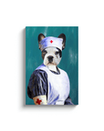 Lienzo personalizado para mascotas 'La enfermera'