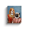 Load image into Gallery viewer, &#39;Queen and Archduchess&#39; Personalized 2 Pet Canvas