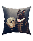'Duke and Duchess' Personalized 2 Pet Throw Pillow