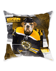 'Boston Chewins' Personalized Pet Throw Pillow