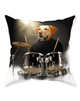 'The Drummer' Personalized Pet Throw Pillow