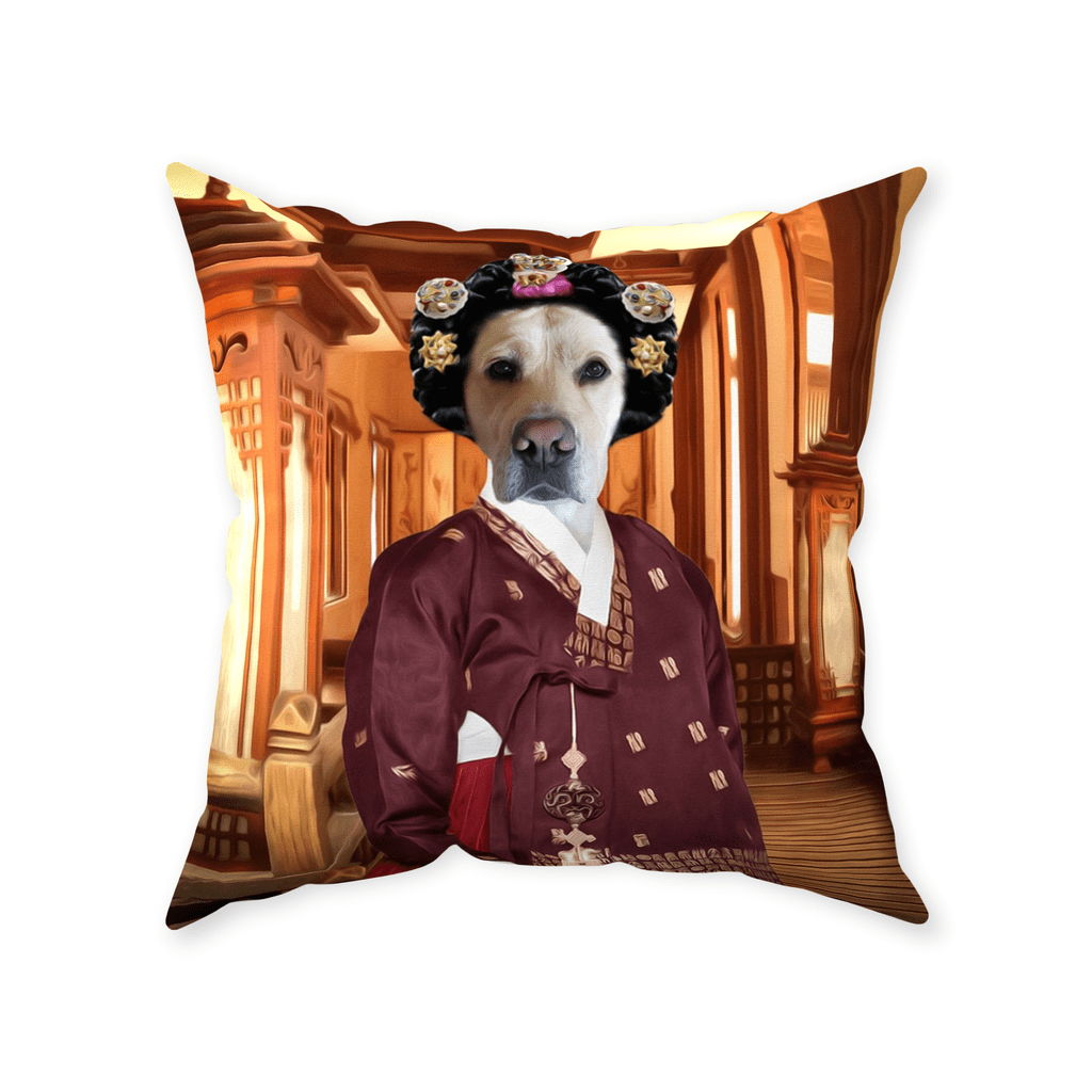 &#39;The Asian Empress&#39; Personalized Pet Throw Pillow